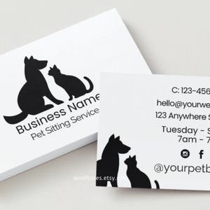 Editable Dog Business Card, Pet Grooming Business, Editable Price Sheet,  Small Business Template, Beauty Price List, Salon Business Card
