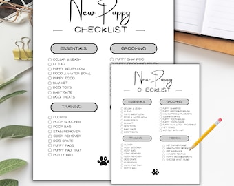 Haustier-Checkliste,Welpenliste,Welpenplaner,Welpentracker,Hundecheckliste, Hundemama, neuer Welpe Essentials, Haustierpflegeplaner, Hundeplaner,Hundetracker