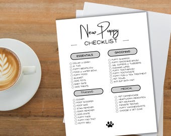 Haustier-Checkliste,Welpenliste,Welpenplaner,Welpentracker,Hundecheckliste, Hundemama, neuer Welpe Essentials, Haustierpflegeplaner, Hundeplaner,Hundetracker
