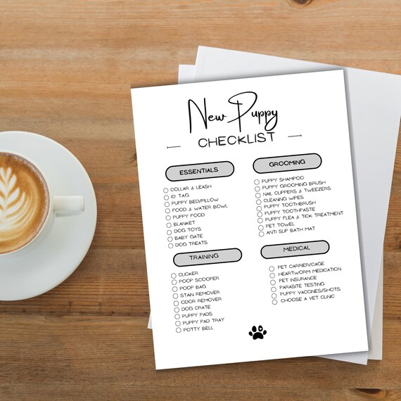 Pet Checklist,Puppy List,Puppy Planner,Puppy Tracker,Dog Checklist, Dog Mom, New Puppy Essentials, Pet Care Planner, Dog Planner,Dog Tracker