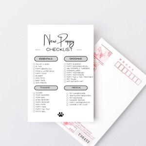 Checklista för husdjur, Valplista, Valpplanerare, Valpspårare, Hundchecklista, Hundmamma, Viktiga saker för nya valpar, Planerare för husdjursvård, Hundplanerare, Hundspårare bild 4