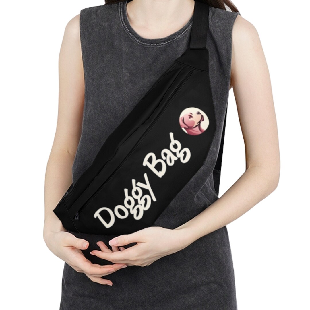 Black Fanny Pack Doggy Fanny Bag Walking Fanny Pack Puppy Etsy