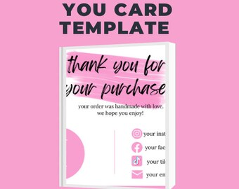 Thank you business cards