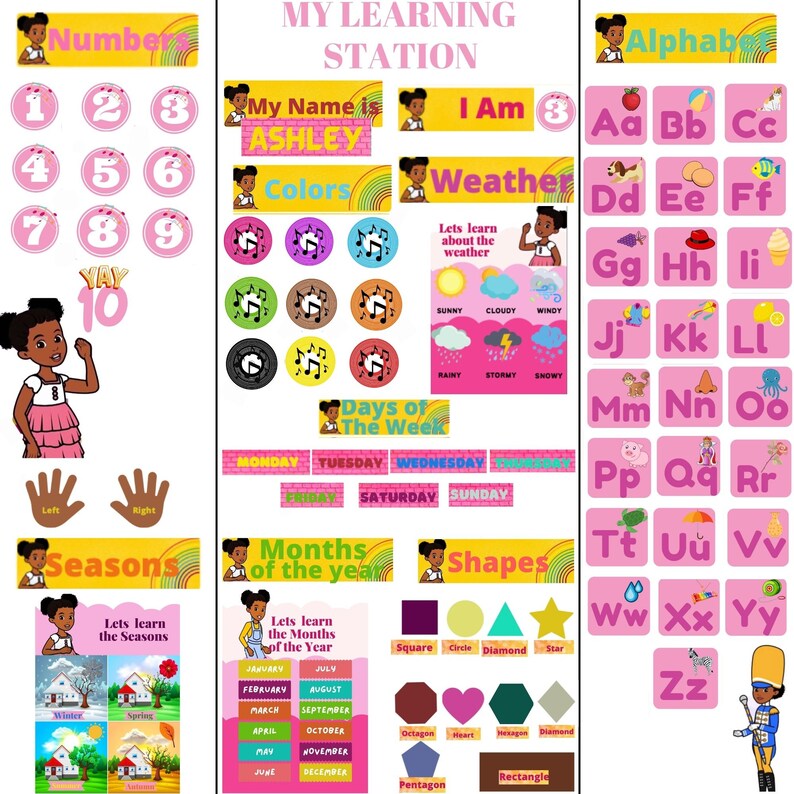 Gracie's Corner DIY Learning Center for Homeschool Etsy