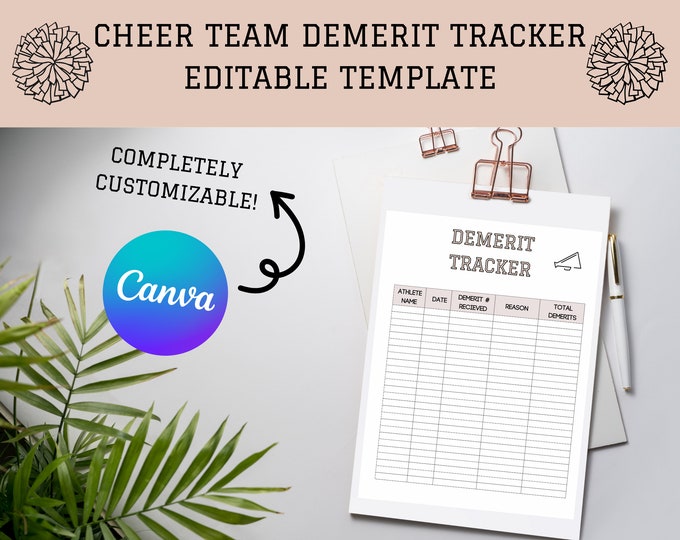 Editable Team Roster Template, Cheer Coach Planner, Printable - Etsy Canada