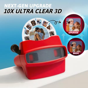 Aangepaste 3D-zoekerhaspel Gepersonaliseerde kerstcadeau Fotoviewer met je eigen foto's Unieke vakantieherinnering