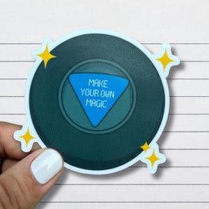 Make Your Own Magic 8 Ball Sticker - Inspirational Quote Stickers for journal, scrapbook