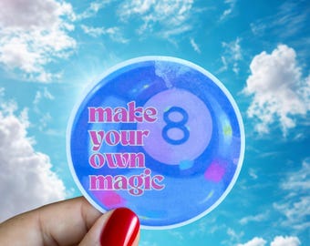 Magic 8 Ball Sticker: Soft Girl Motivation for Planner, Journal, Tumbler
