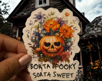 Jack O Lantern Sticker - Sweet and Spooky Halloween Decal