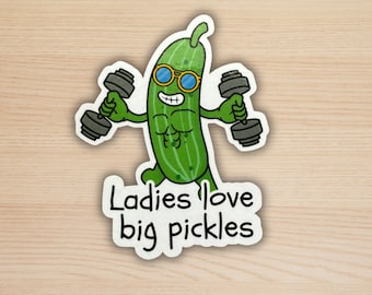 Pickle Sticker - Funny Food Art Gag Gift