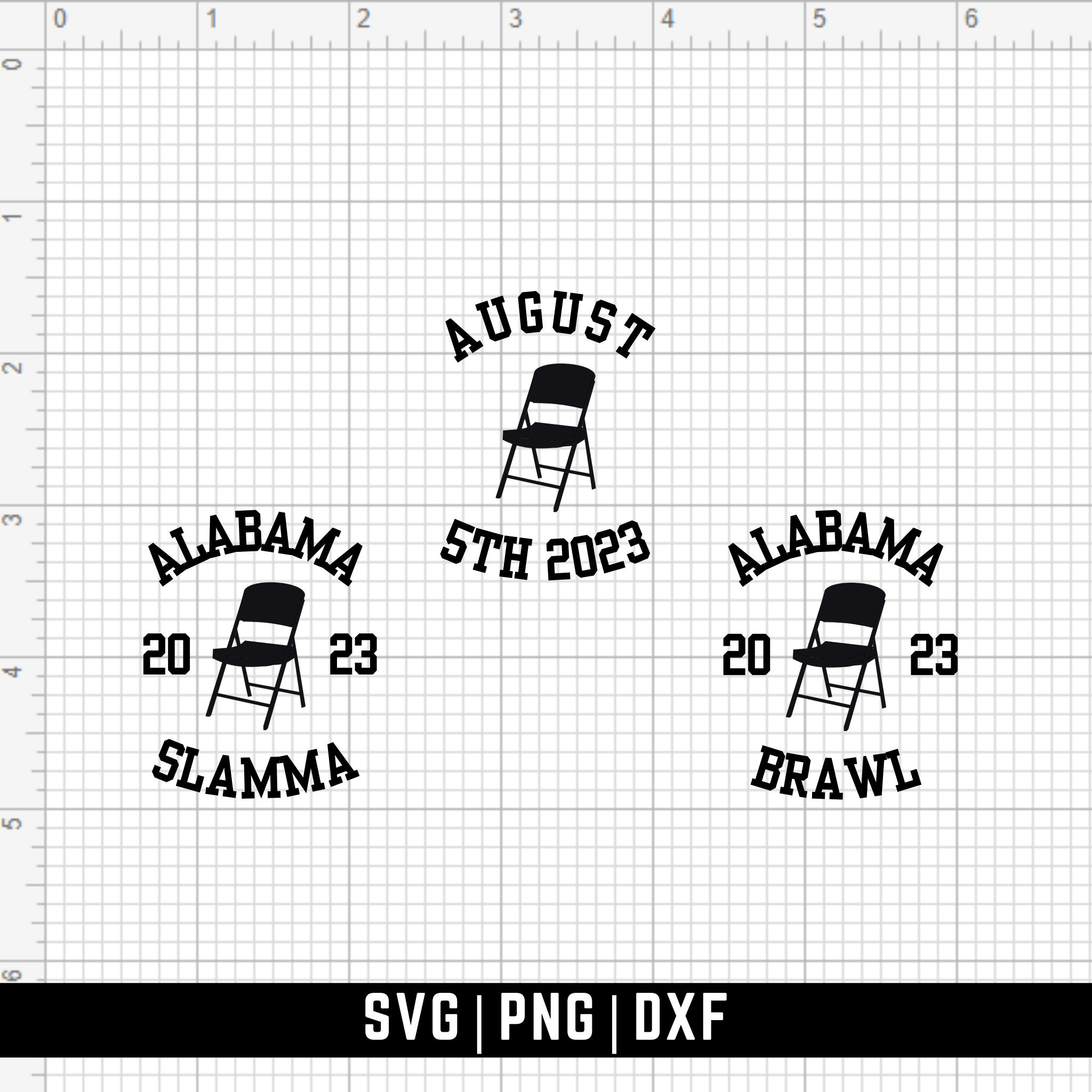 Folding Chair Alabama Brawl SVG Alabama Fight Folding Metal Etsy