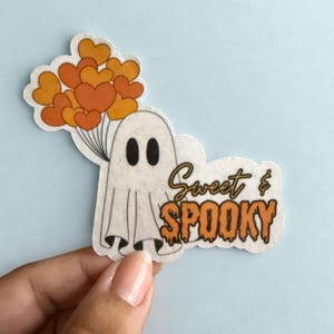 Halloween Stickers - Vintage Ghost Sticker Pack - Sweet and Spooky - Hey Boo - Cute Ghost Stickers