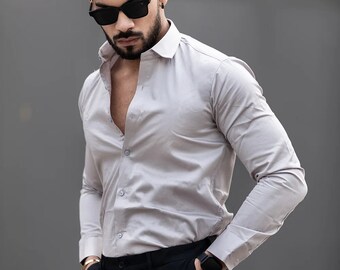 Premium Satin Stretch Shirt for Man | Satin dress shirt for Man | Office Shirt, Wedding Shirt, Party Dress Shirt, Get Together Shirt