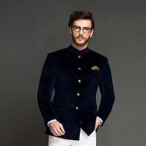 Buy Jodhpuri Velvet Suit Online In India Etsy India