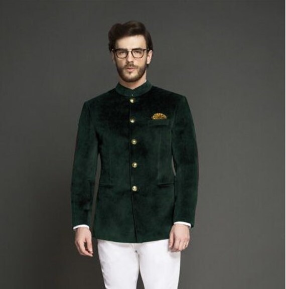 Jodhpuri velvet best sale blazer