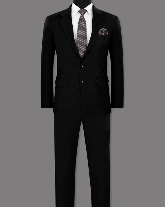  Chaquetas de traje formal para hombre, chaquetas de trabajo,  color sólido, ajuste regular, traje de boda, Negro, M : Ropa, Zapatos y  Joyería