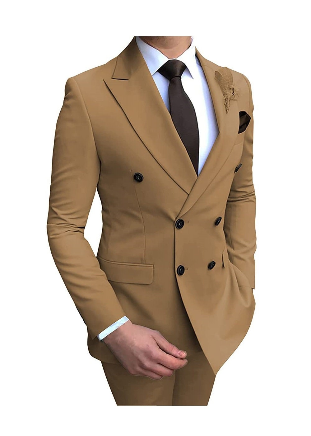 Two Piece Double Breasted Suit for Men All Weather Suit for - Etsy