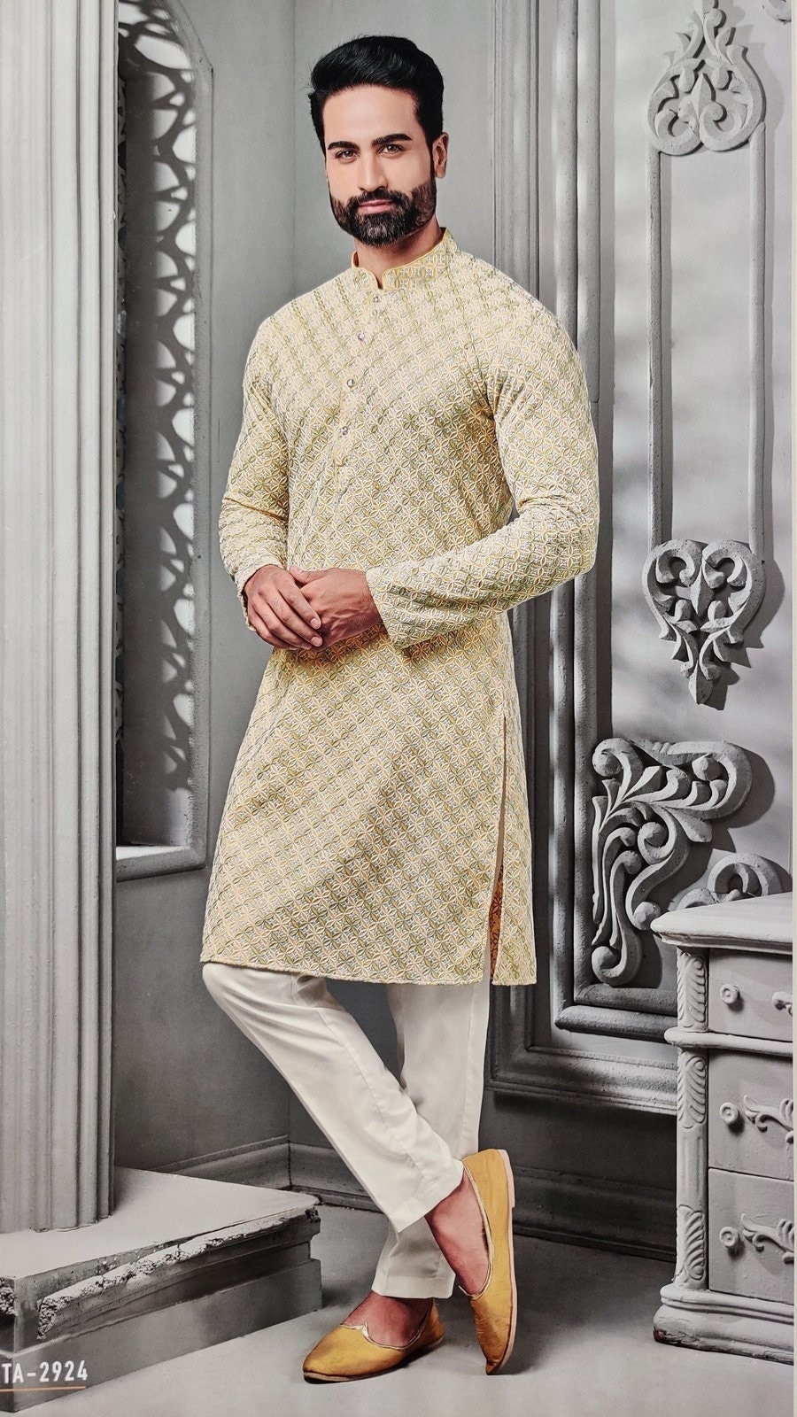 Silk Wedding Wear Mens Stylish Kurta Pajama, Dry clean at best price in  Mumbai