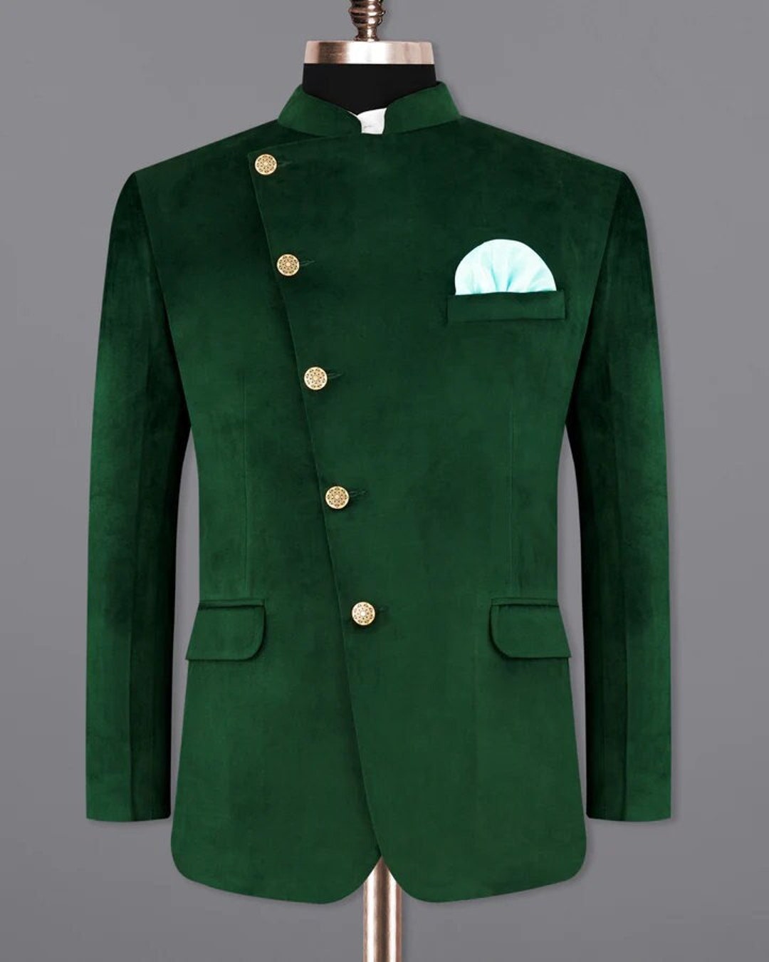 Basil Green Bandhgala Jacket Set For Boys Design by Manish Nagdeo - Kids at  Pernia's Pop Up Shop 2024