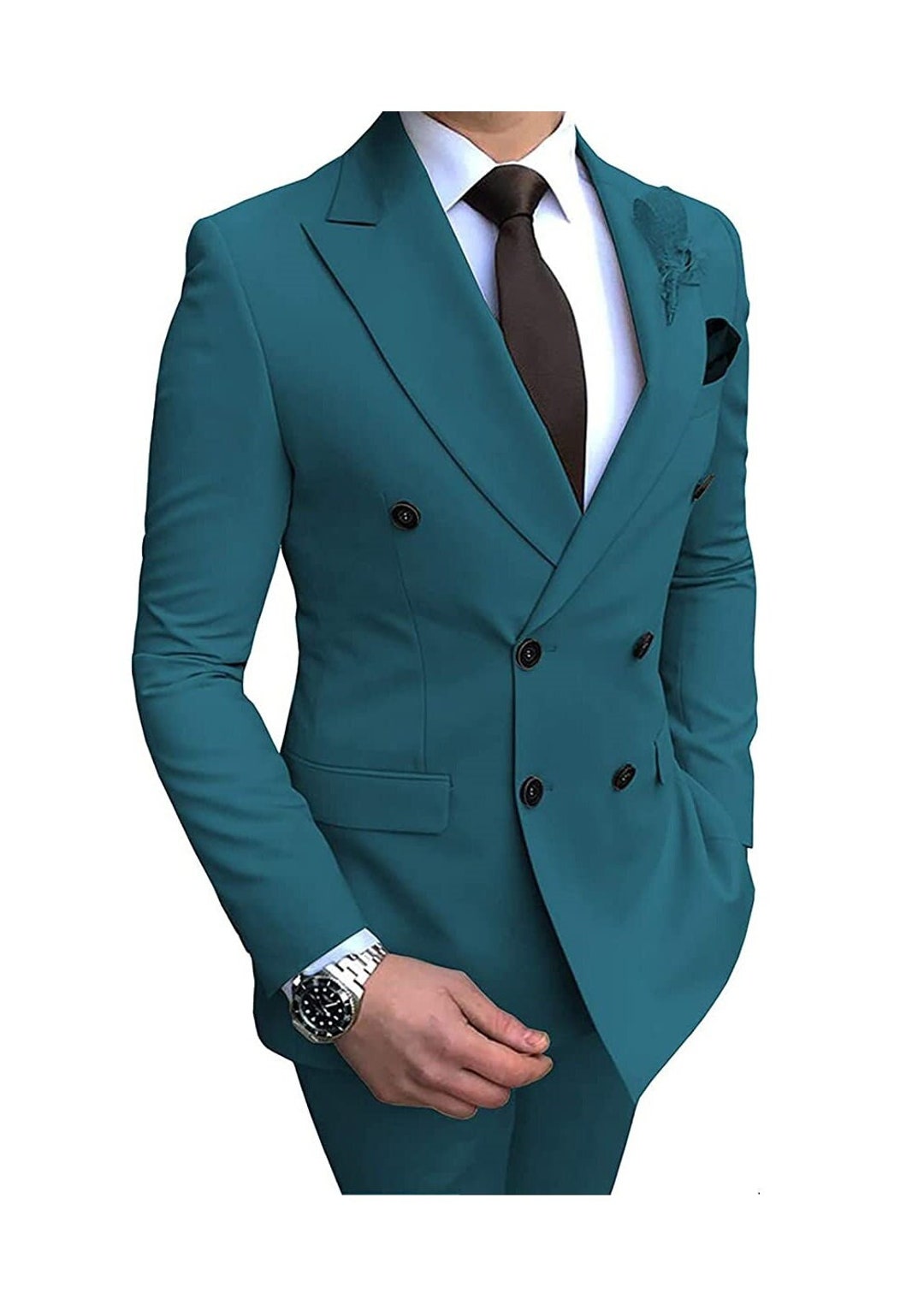 Two Piece Double Breasted Suit for Men All Weather Suit for Men - Etsy