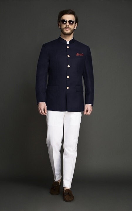 White Jodhpuri - Etsy