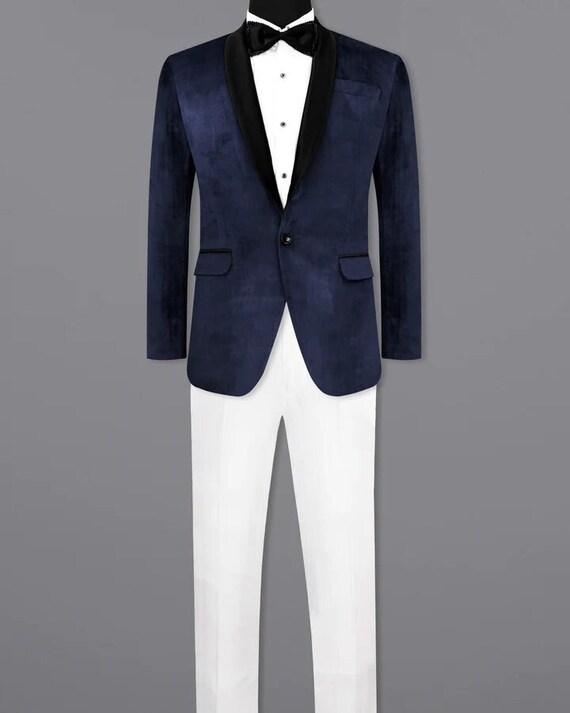 Velvet Suede Tuxedo Suit for Man Wedding Tuxedo Suit Suede Suit
