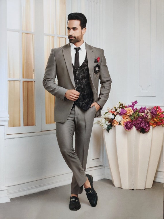 Premium Two Piece Suit for Men, Office Suit, Formal Suit, Wedding Suit,  Party Suit, Casual Suit With Free Matching Tie -  Hong Kong