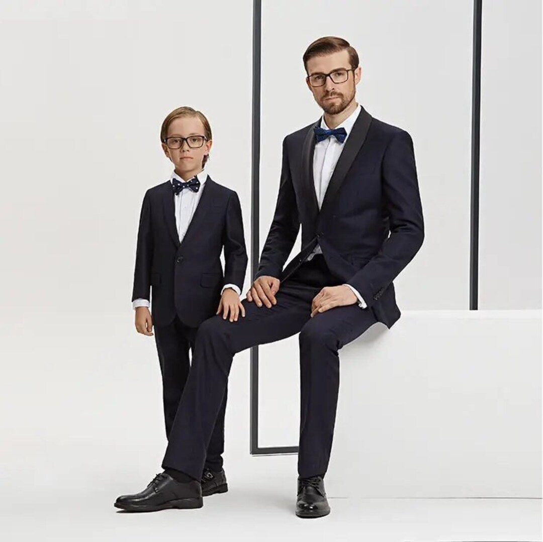 Tuxedo Suit for Kids and Father Combo Suit for Kid , Suit for Father