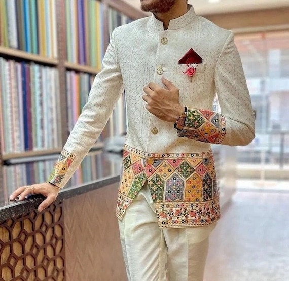 Anarkali Style Wedding Sherwani For Dulha