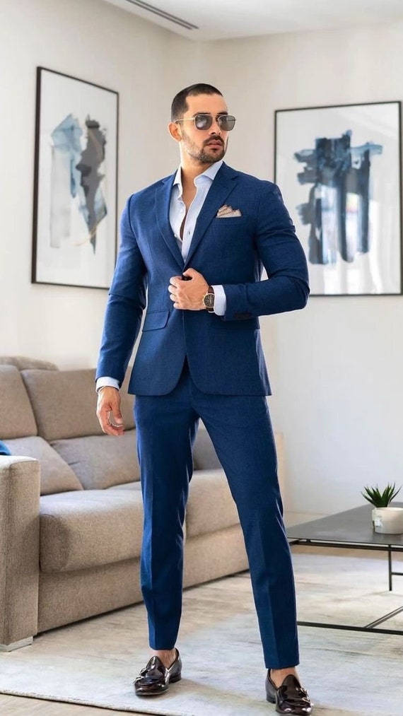 Premium Two Piece Suit for Men, Office Suit, Formal Suit, Wedding Suit,  Party Suit, Casual Suit With Free Matching Tie -  Hong Kong