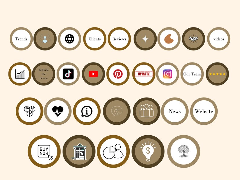 30 Instagram Highlights Covers Templates for Small Businesses Etsy