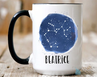 Sagittarius Mug, Sagittarius Gift, Sagittarius Zodiac Mug, Sagittarius Constellation Sagittarius Birthday Gift, Personalized Custom Name Cup