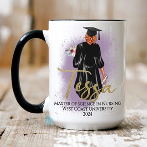 Masters Degree Graduation Gift For Her, Masters Degree Mug, Masters Degree Gift, Personalized Masters Graduation 2024, Graduate School Gift