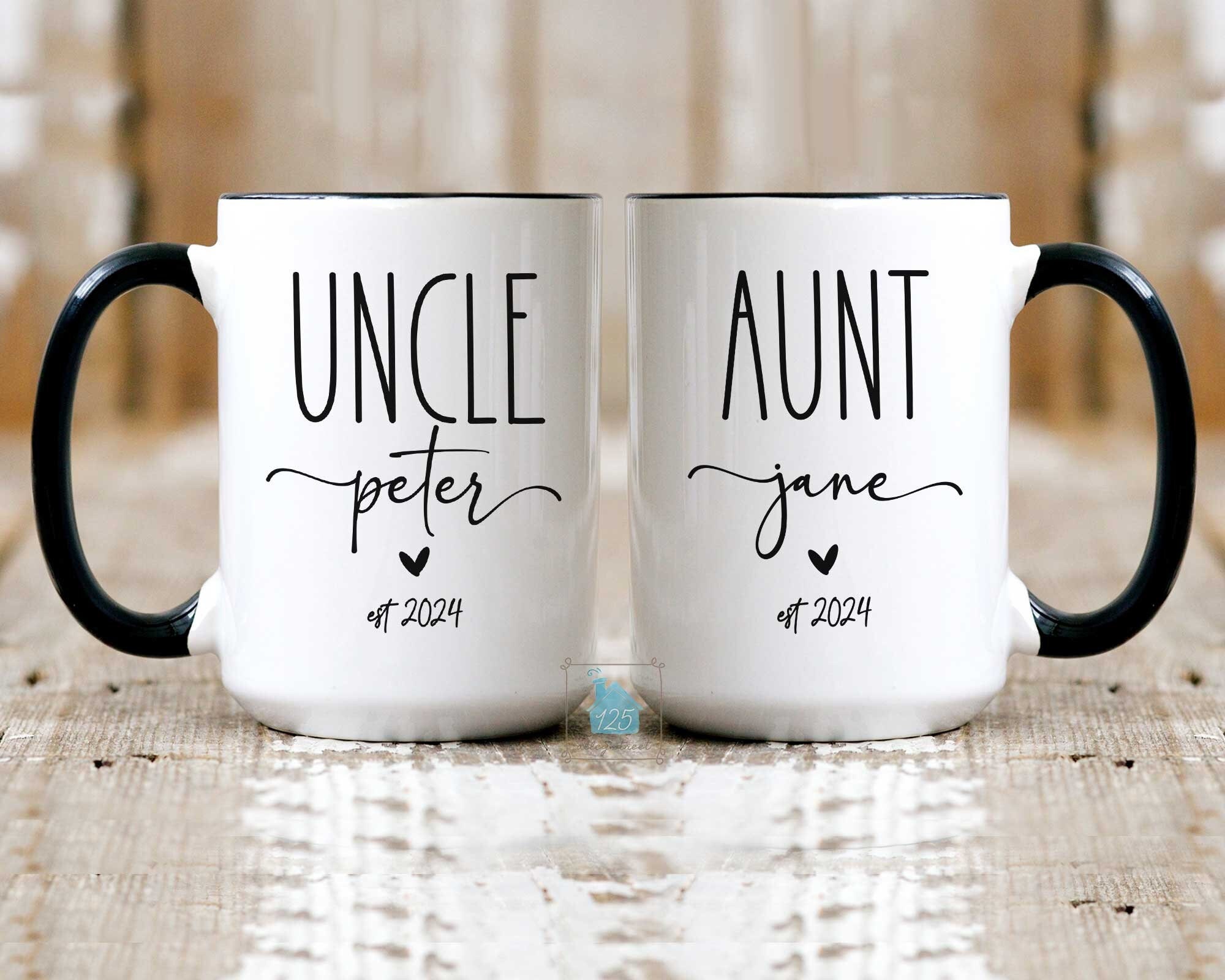 Uncle Aunt Mug, Pregnancy Announcement Gift for New Auntie Aunty ...