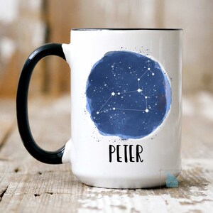 Leo Mug, Leo Gift, Leo Zodiac Mug, Leo Constellation Leo Birthday Gift, Personalized Leo Coffee Mug, Astrology Horoscope Cup Custom Name Mug