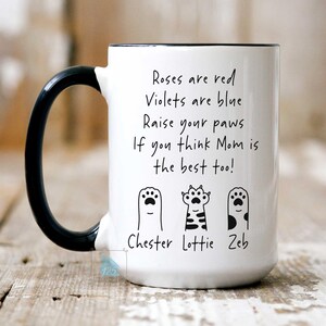 Cat Mom Mug, Cat Mom Gifts For Cat Dad Gifts, Personalized Cat Lover Mug, Funny Cat Parents Owners Gift, Cat Coffee Mug, Custom Cat Dad Mug