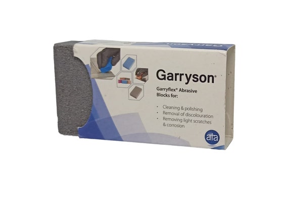 Blocco Abrasivo Garryflex Fine 240 Grana - In Gomma Con Sabbia Abrasiva, Per Pulizia E Lucidatura Metalli E Ceramiche - 7