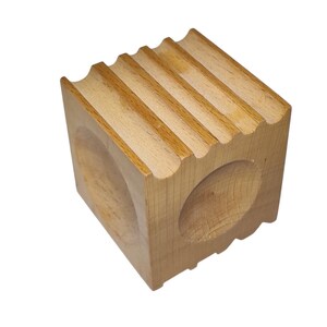 Wooden Swage Block – Jewellery Forming Tool for Metalsmithing, Silversmithing & Metal Shaping