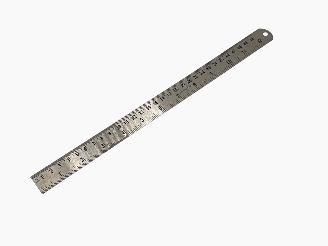 12 Inch Stainless Steel Ruler – Flexible With Metric & Imperial ...