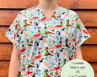 Nursing Scrub Tops