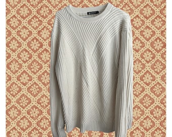 Vintage 90s Cream Fishermen Sweater