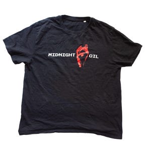 Midnight Oil Rising Seas Tour Black T-shirt 2022