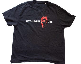 Vintage 1993 Midnight Oil T-shirt Earth Sun and Moon Tour Promo