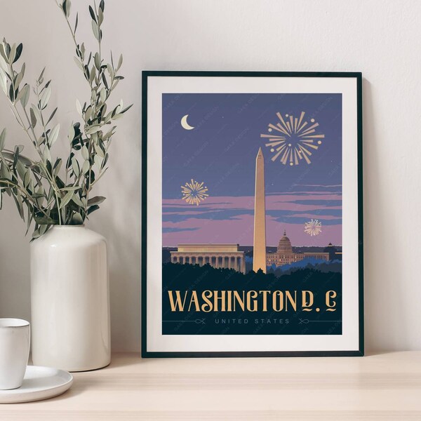 Washington Dc Poster Etsy