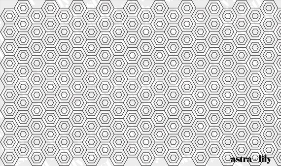 Concentric Hexagons SVG Instant Download Digital Download - Etsy