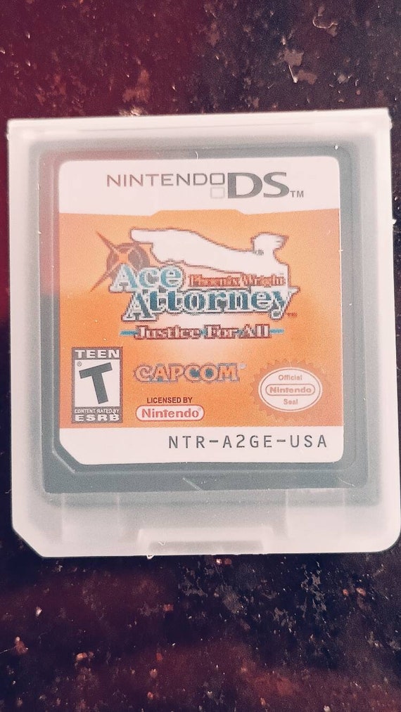 Ace Attorney Justice for All Game Card Nintendo NDS - Etsy