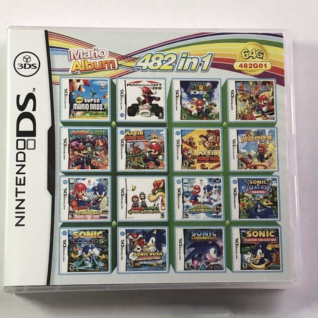482 in 1 Game Cartridge Nintendo 2DS 3DS DS Console Multicart Etsy