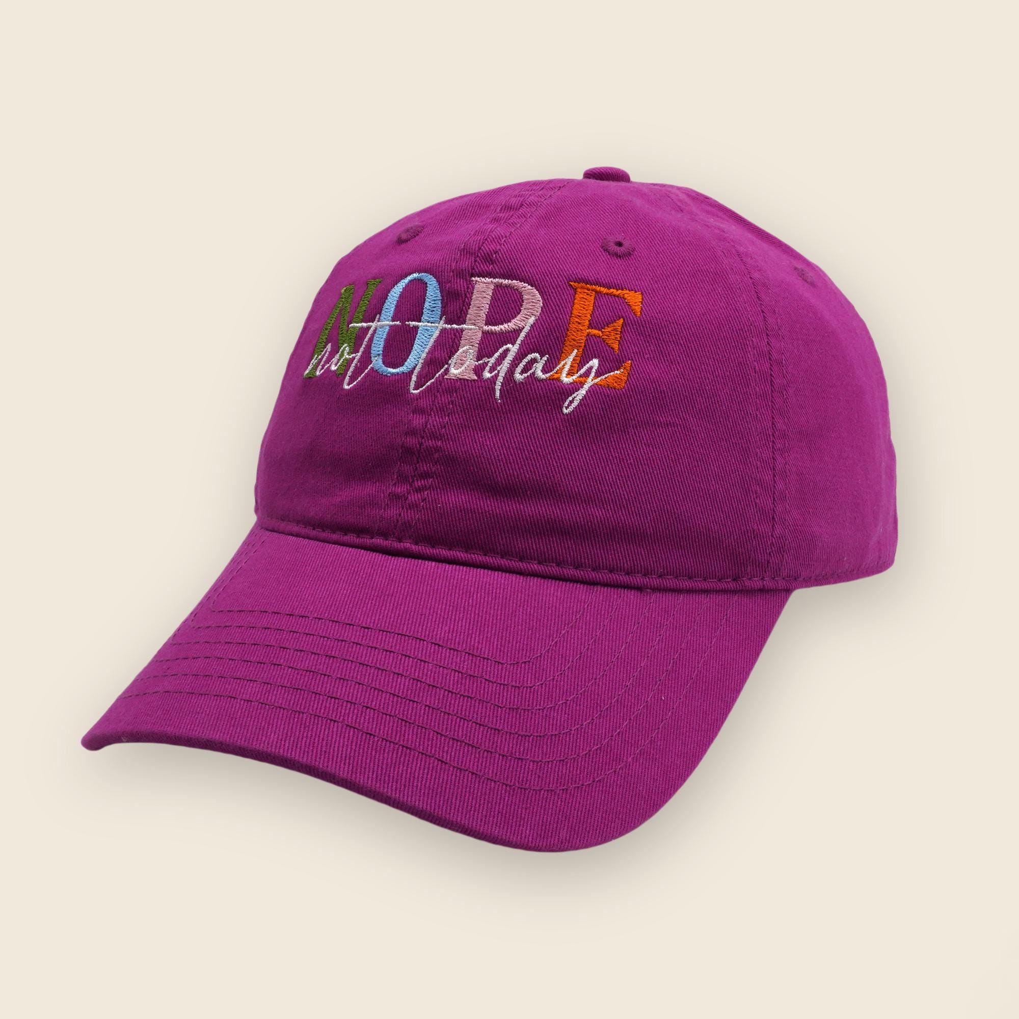 Trucker Caps, Nope Not Today, Embroidered Hat, Baseball Cap  display picture 3