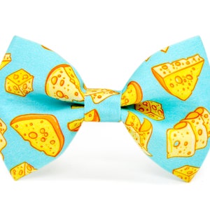 Pajarita para gato, pajarita de queso azul para gato/perro pequeño, regalo para amantes de los gatos, accesorios para collares de gato, pajarita para gato