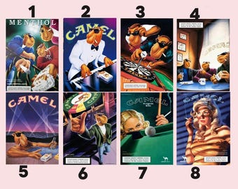 Camel Cigarettes Poster – Vintage Advertising Wall Decor, Retro Collectible Print